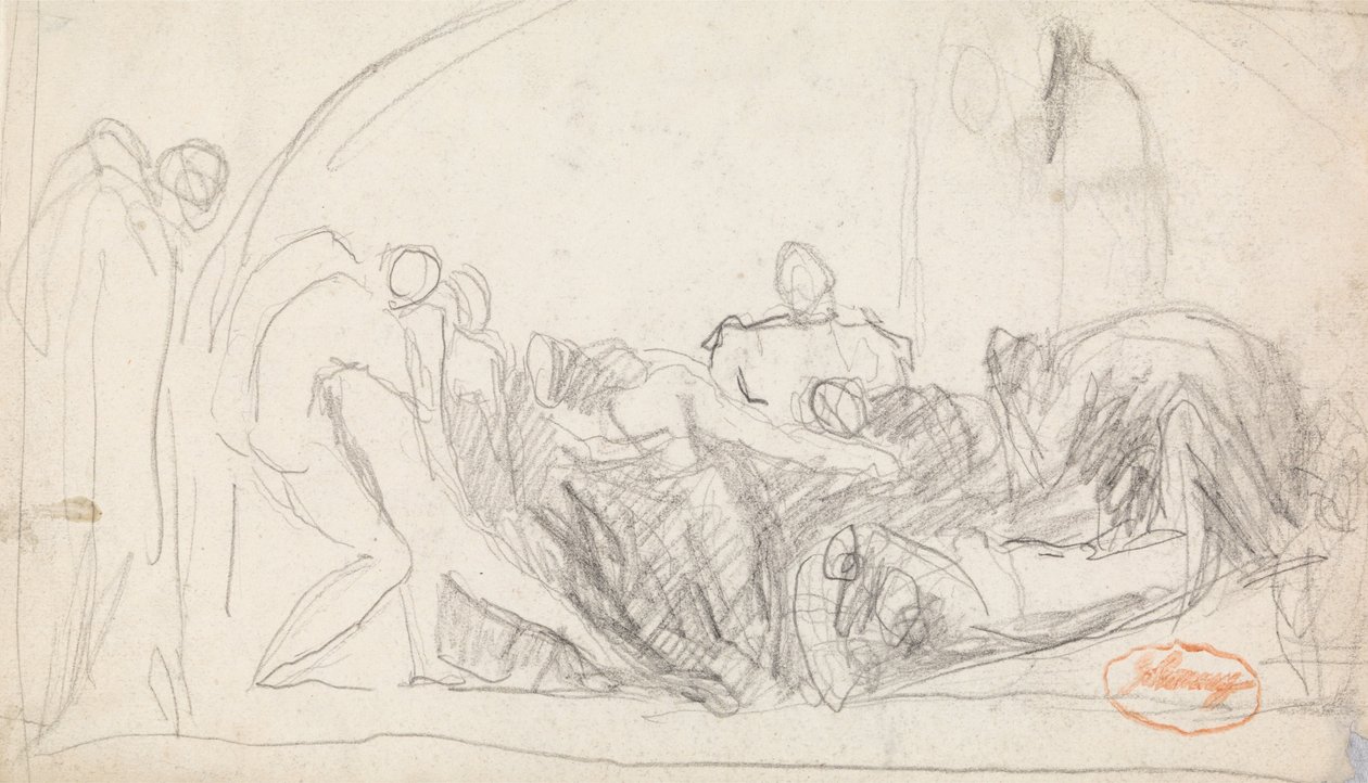 Estudio de composición de figuras 22 de George Romney