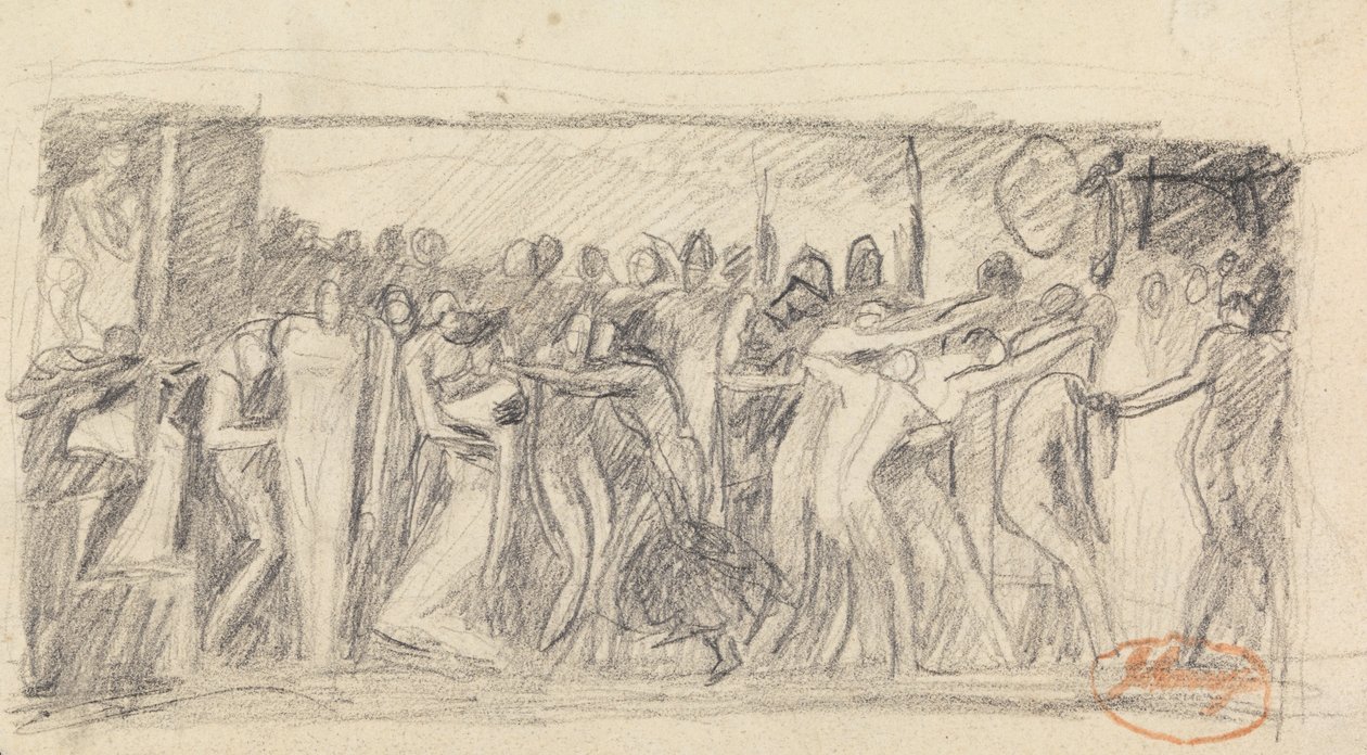 Estudio de composición de figuras 24 de George Romney