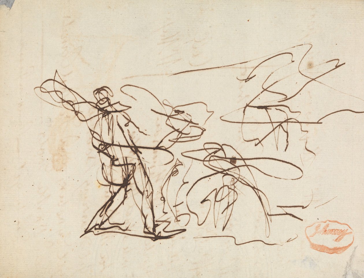 Estudio de composición de figuras 25 de George Romney