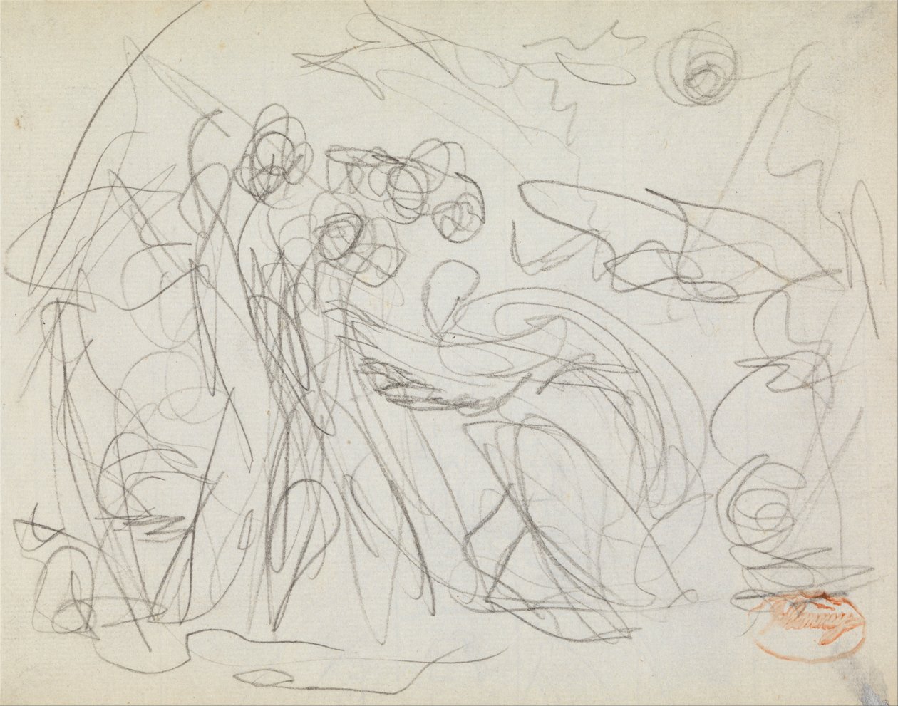 Estudio de composición de figuras 37 de George Romney