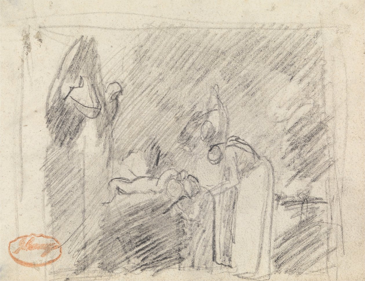 Estudio de composición de figuras 42 de George Romney