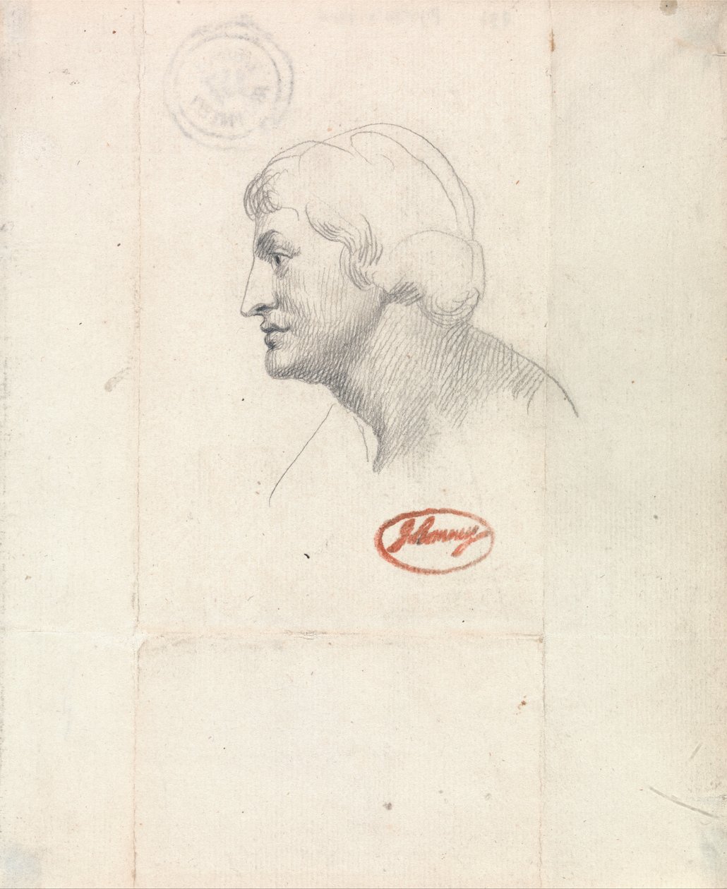 Cabeza de Apolo de George Romney