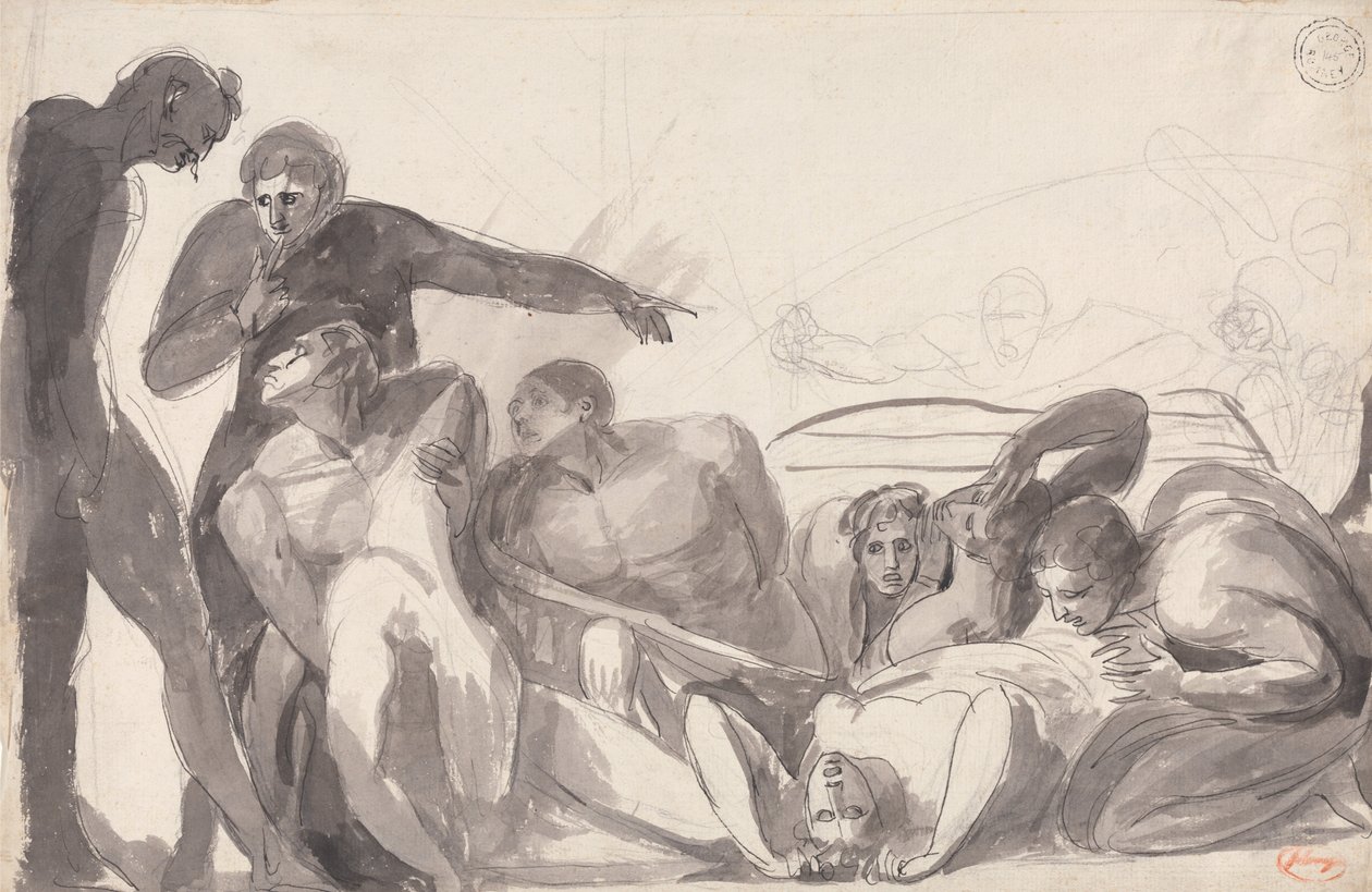 Howard visitando una prisión de George Romney