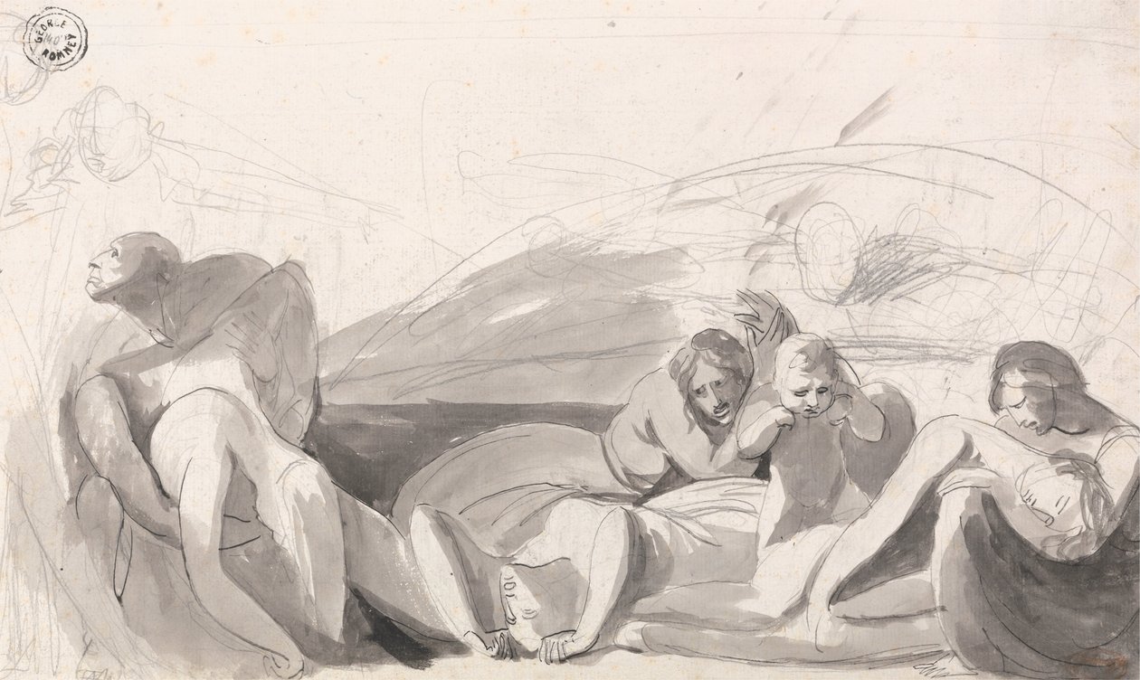 Howard visitando una prisión de George Romney