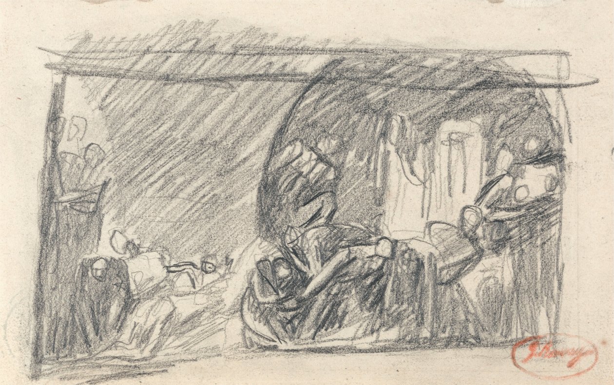 Howard visitando una prisión de George Romney
