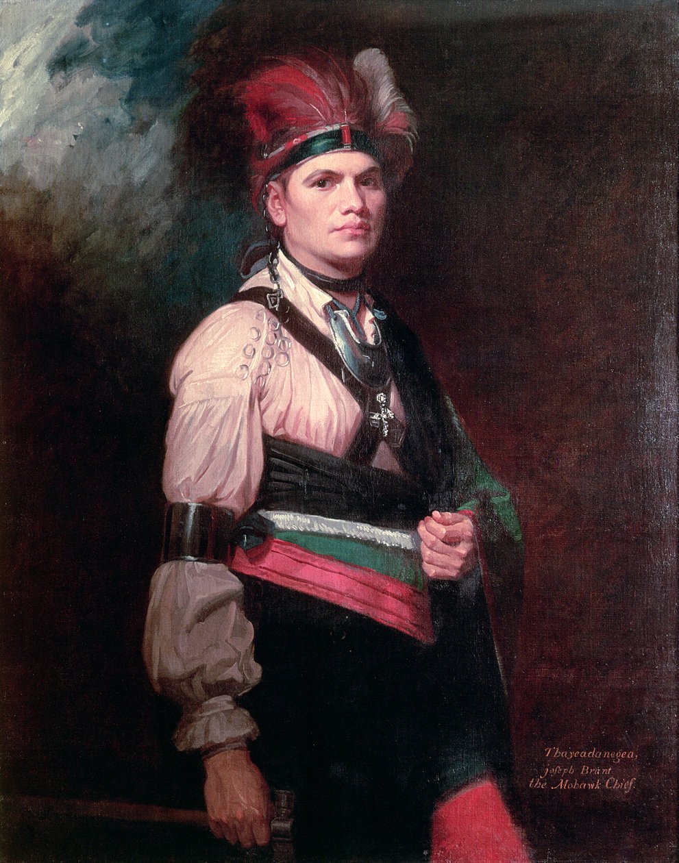 Joseph Brant, Jefe de los Mohawks, 1742-1807 de George Romney