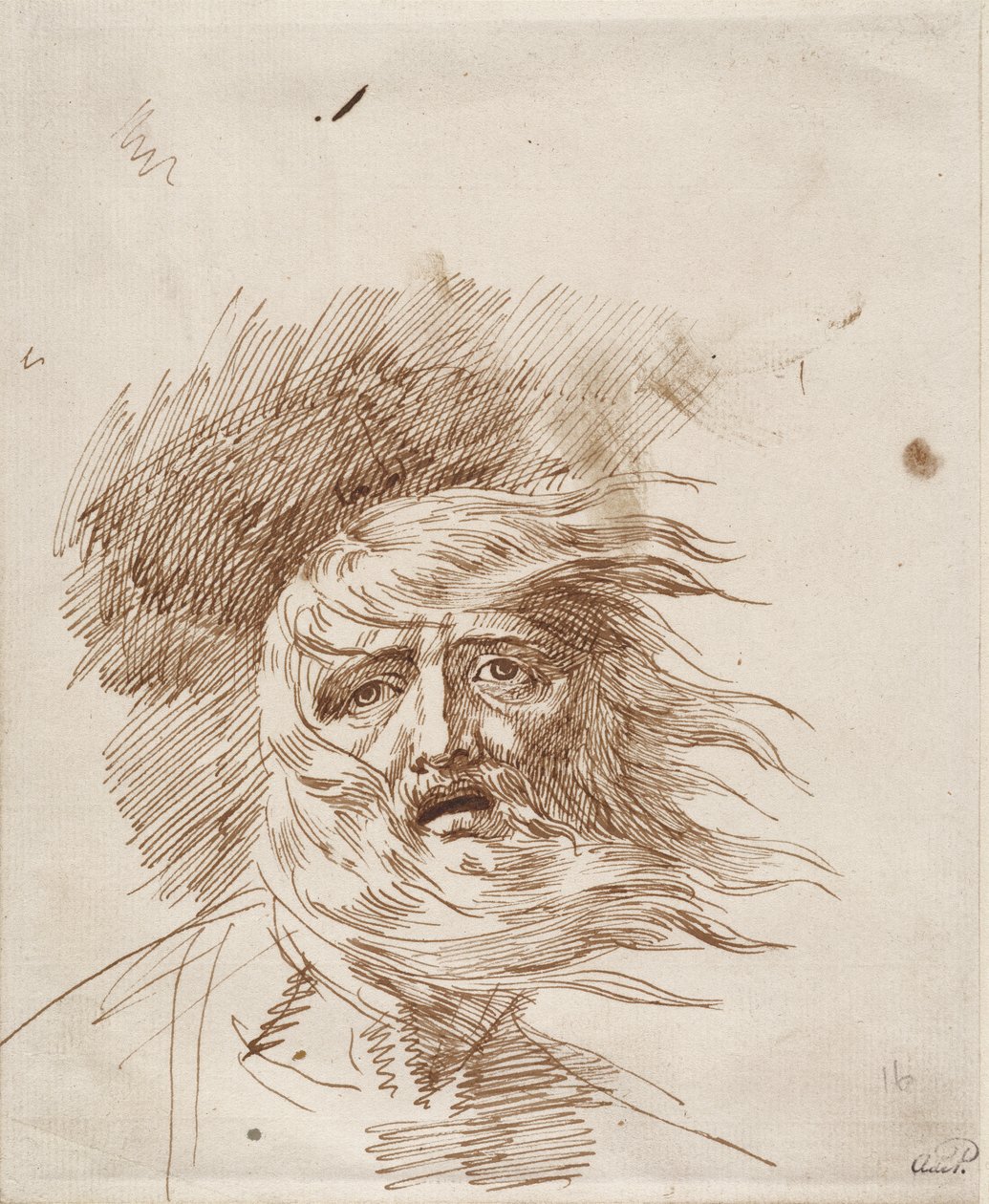 El rey Lear en la tormenta de George Romney