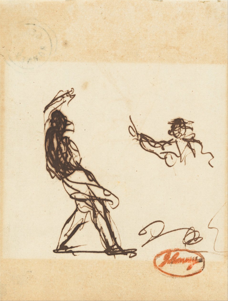 Posiblemente Descenso de Odín o Bolingbroke y aparición de George Romney