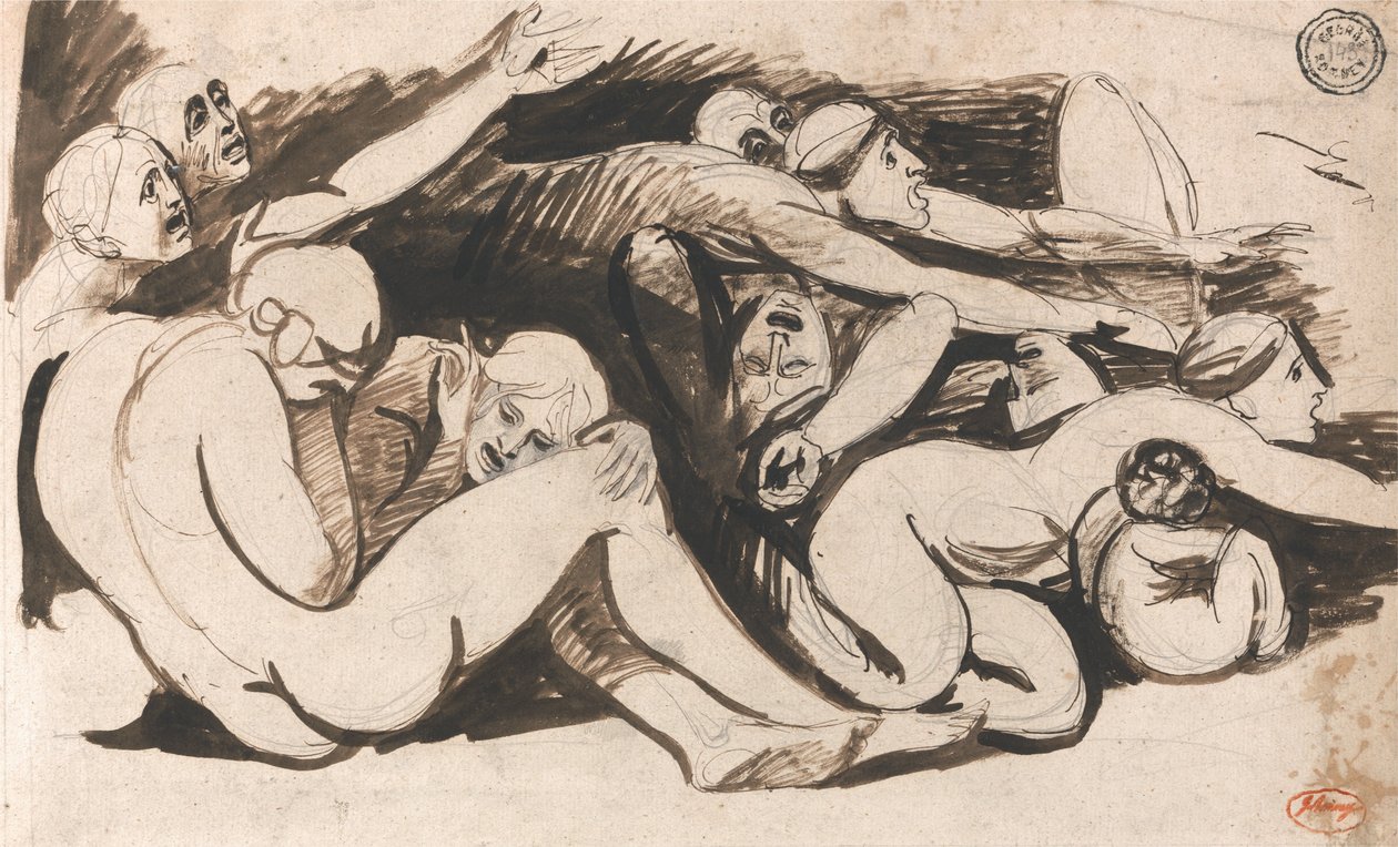 Escena de prisión de George Romney