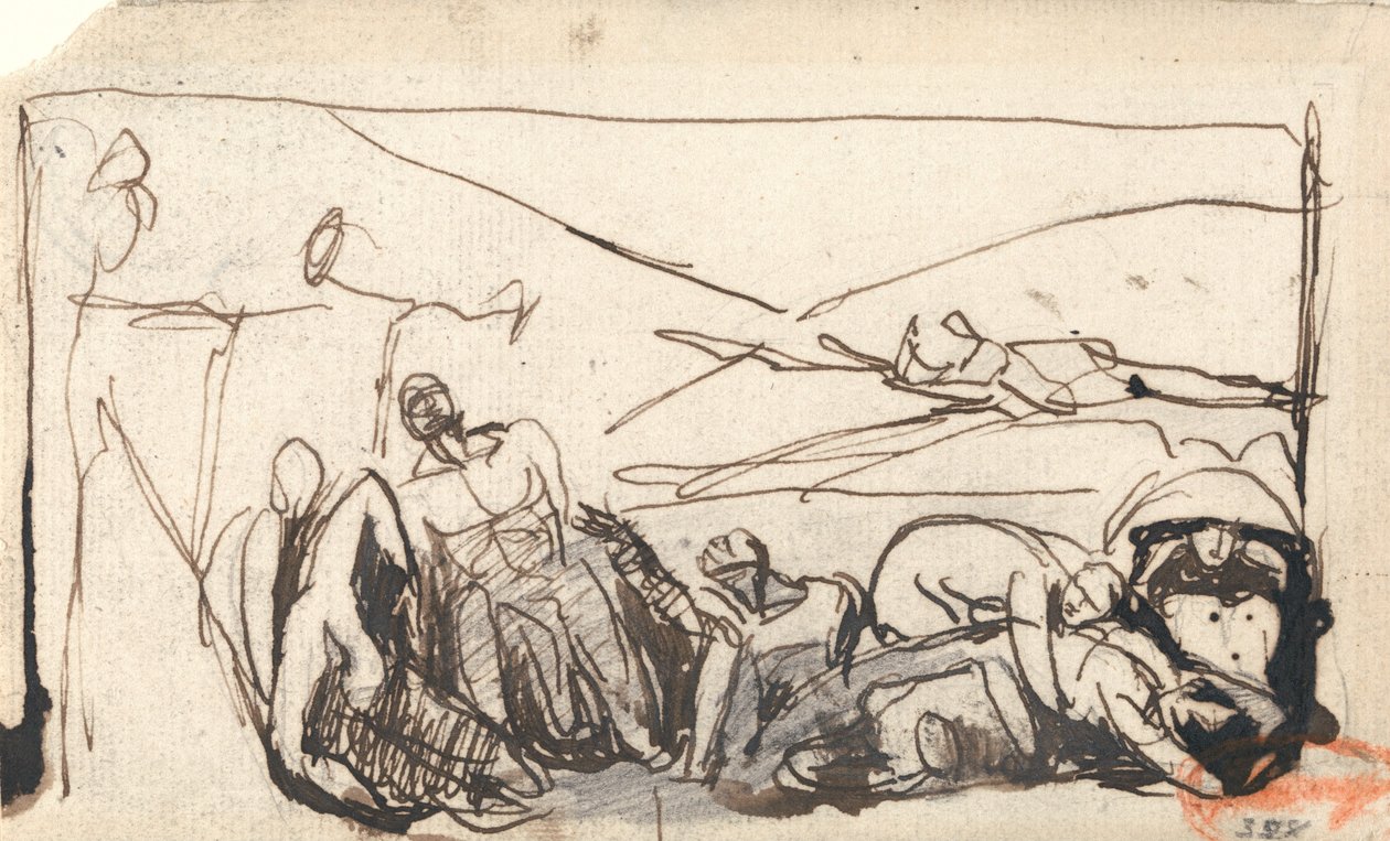 Escena de prisión de George Romney