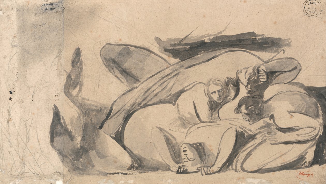 Escena de prisión de George Romney