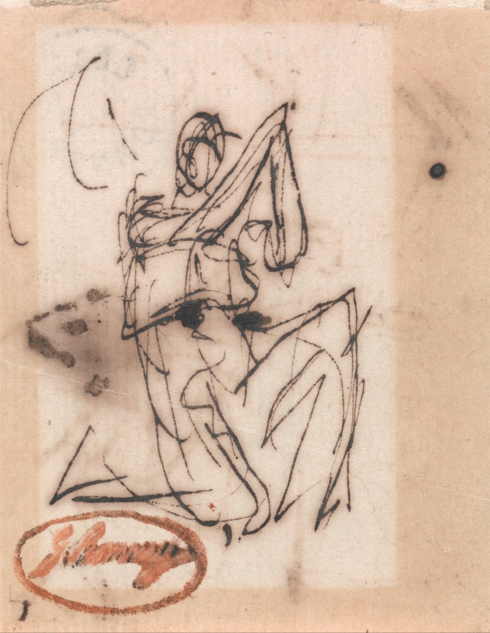 Figura clásica sentada de George Romney