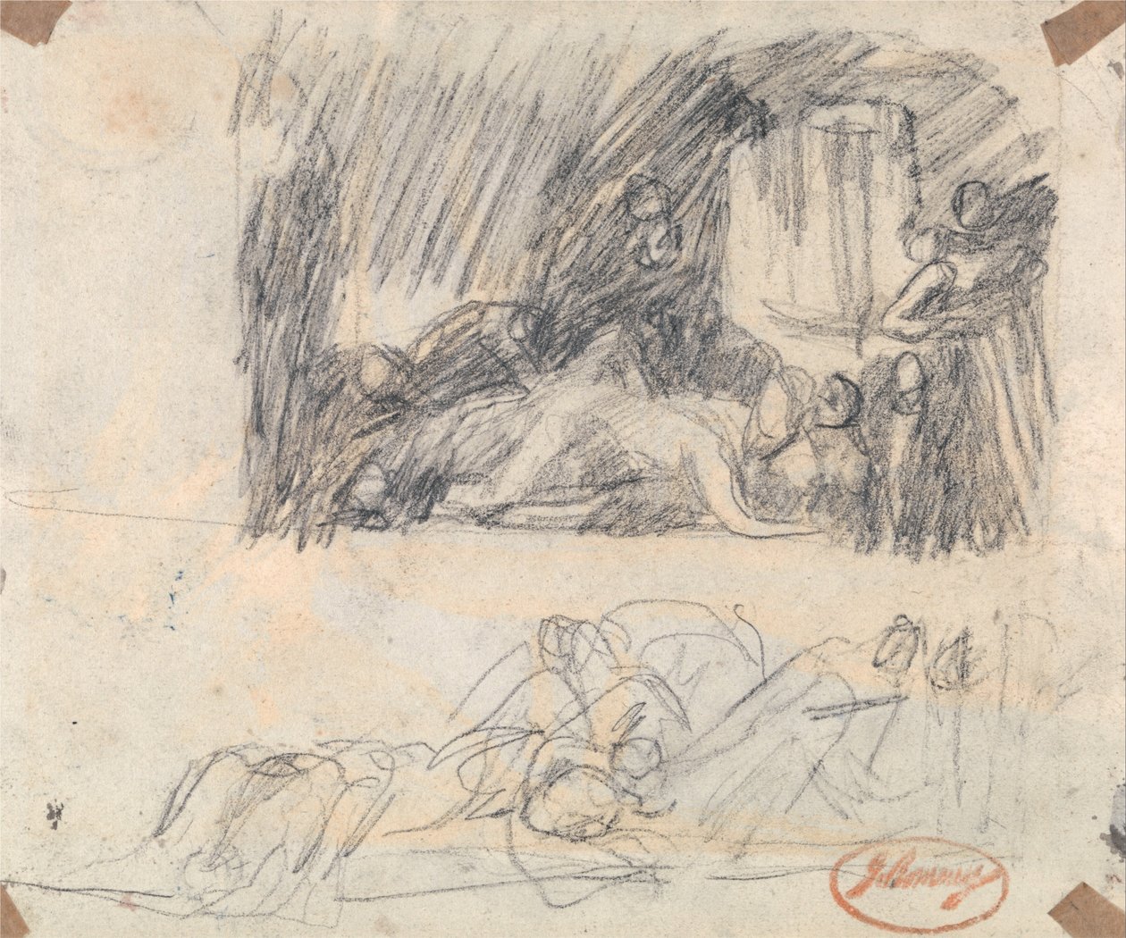 Boceto para la escena de Howard de George Romney