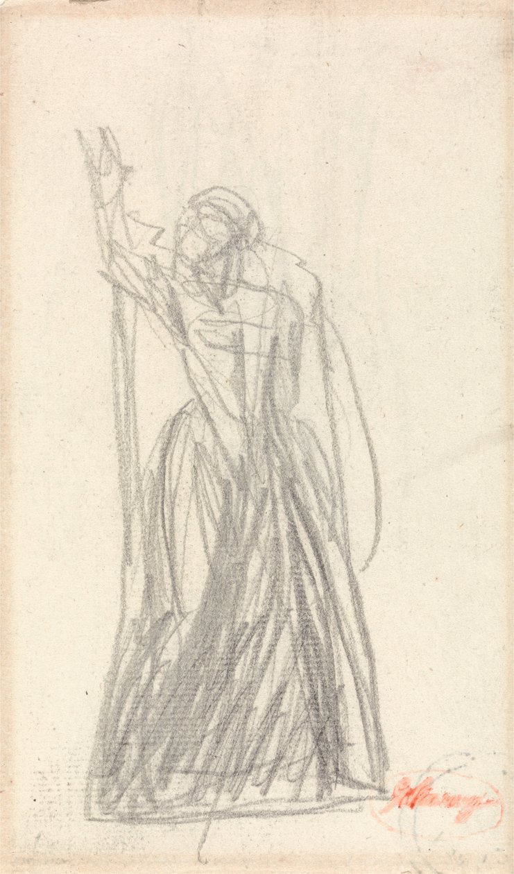 Figura de pie, probablemente para Lady Macbeth de George Romney