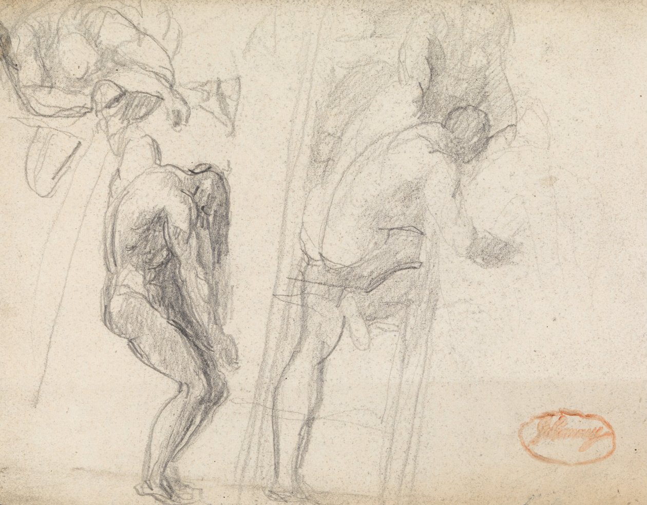 Estudio de una figura masculina de George Romney