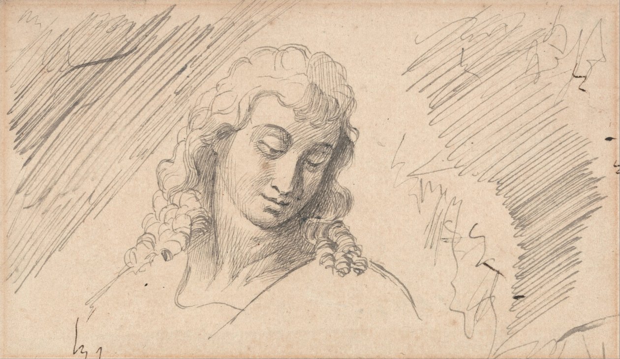 Estudio de la cabeza de un joven de George Romney