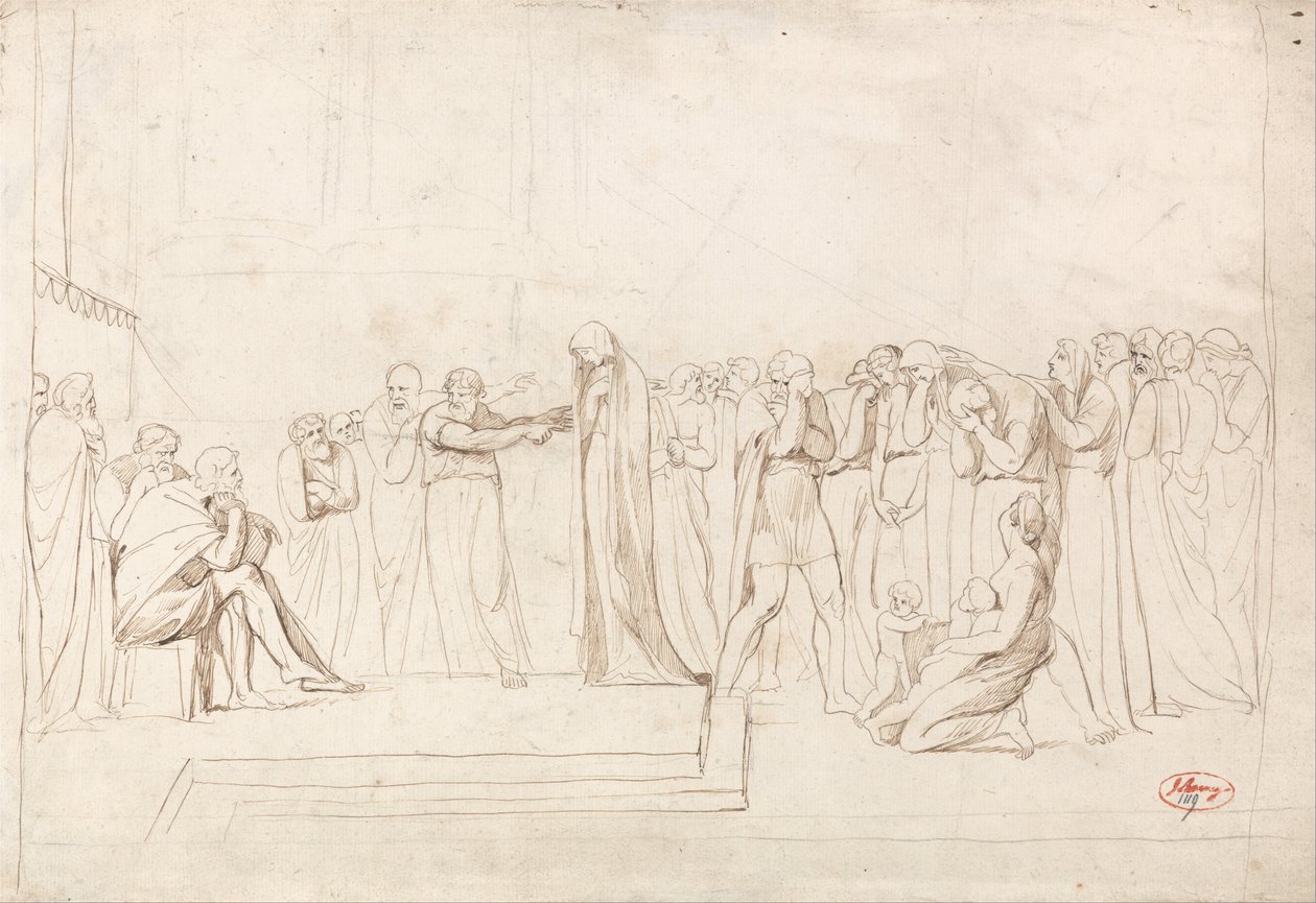 La acusación de Susana por los ancianos de George Romney