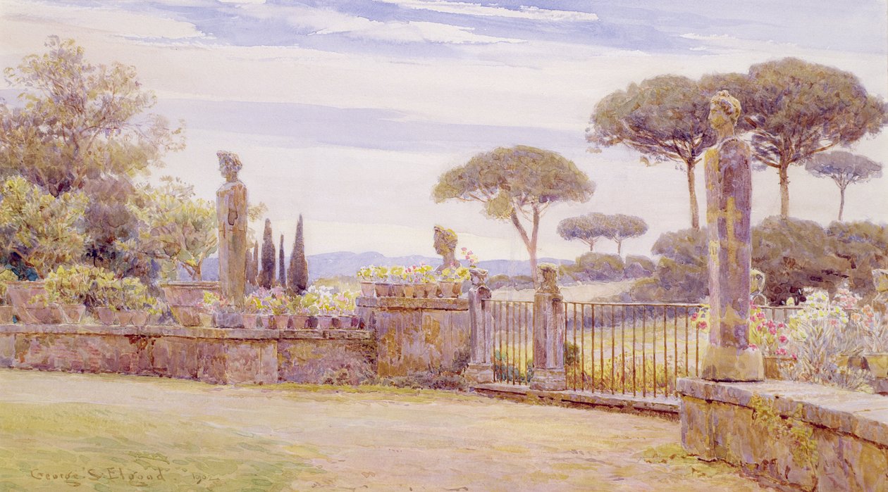 El Belvedere, Villa Piatti, Roma de George Samuel Elgood