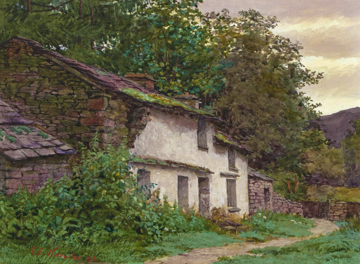 Cabaña Easedale, 1882 de George Sheridan Knowles
