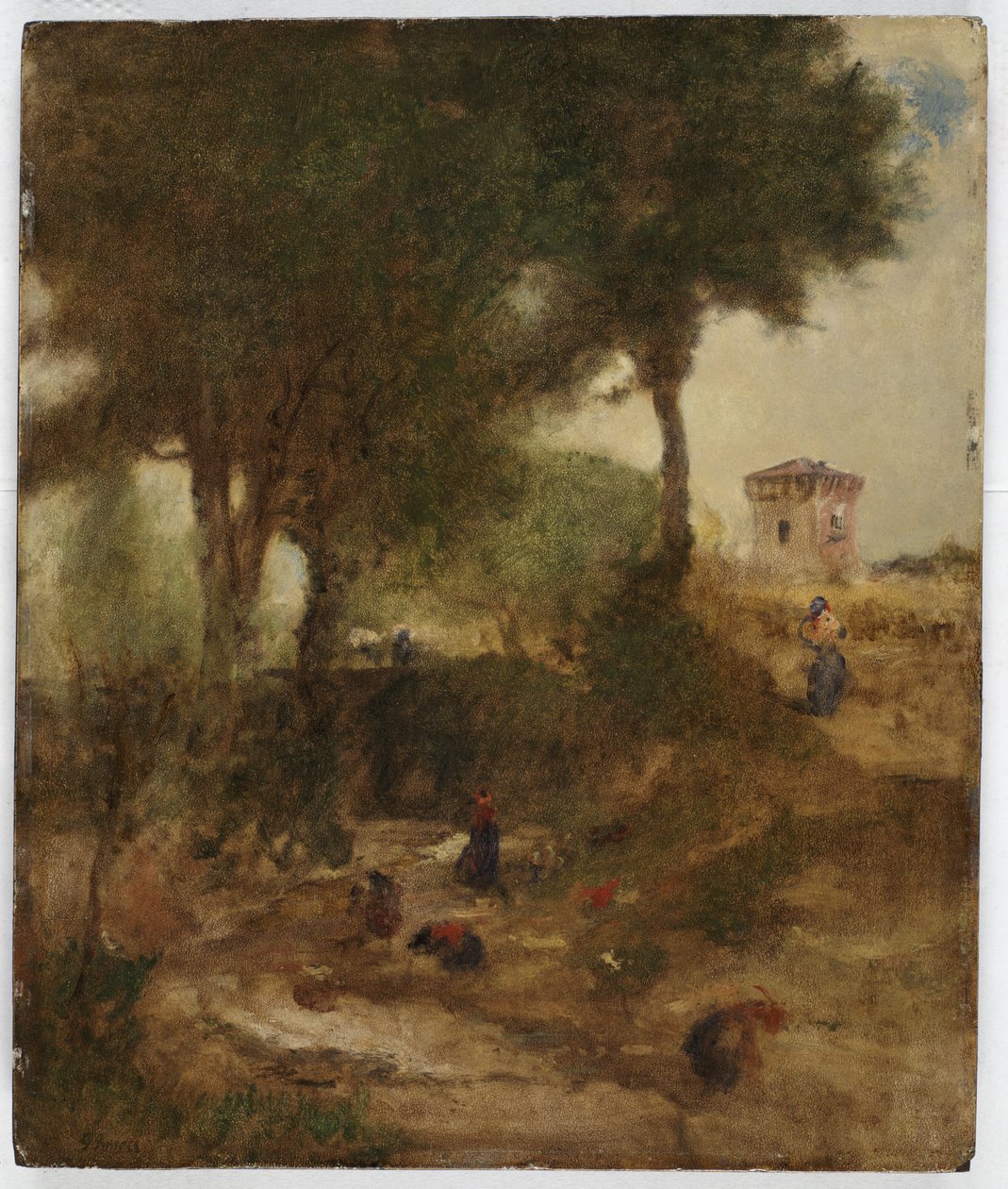 Boceto para el Día de Lavado cerca de Perugia, 1873 de George Inness