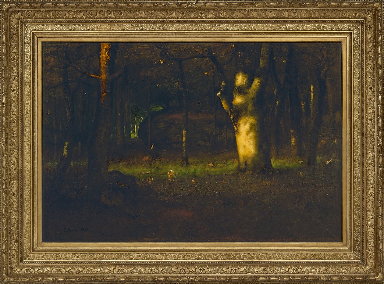 Atardecer en el bosque, 1891 de George Inness