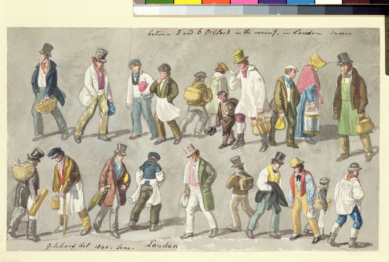 Entre las 5 y las 6 de la mañana, 1840 de George Snr Scharf
