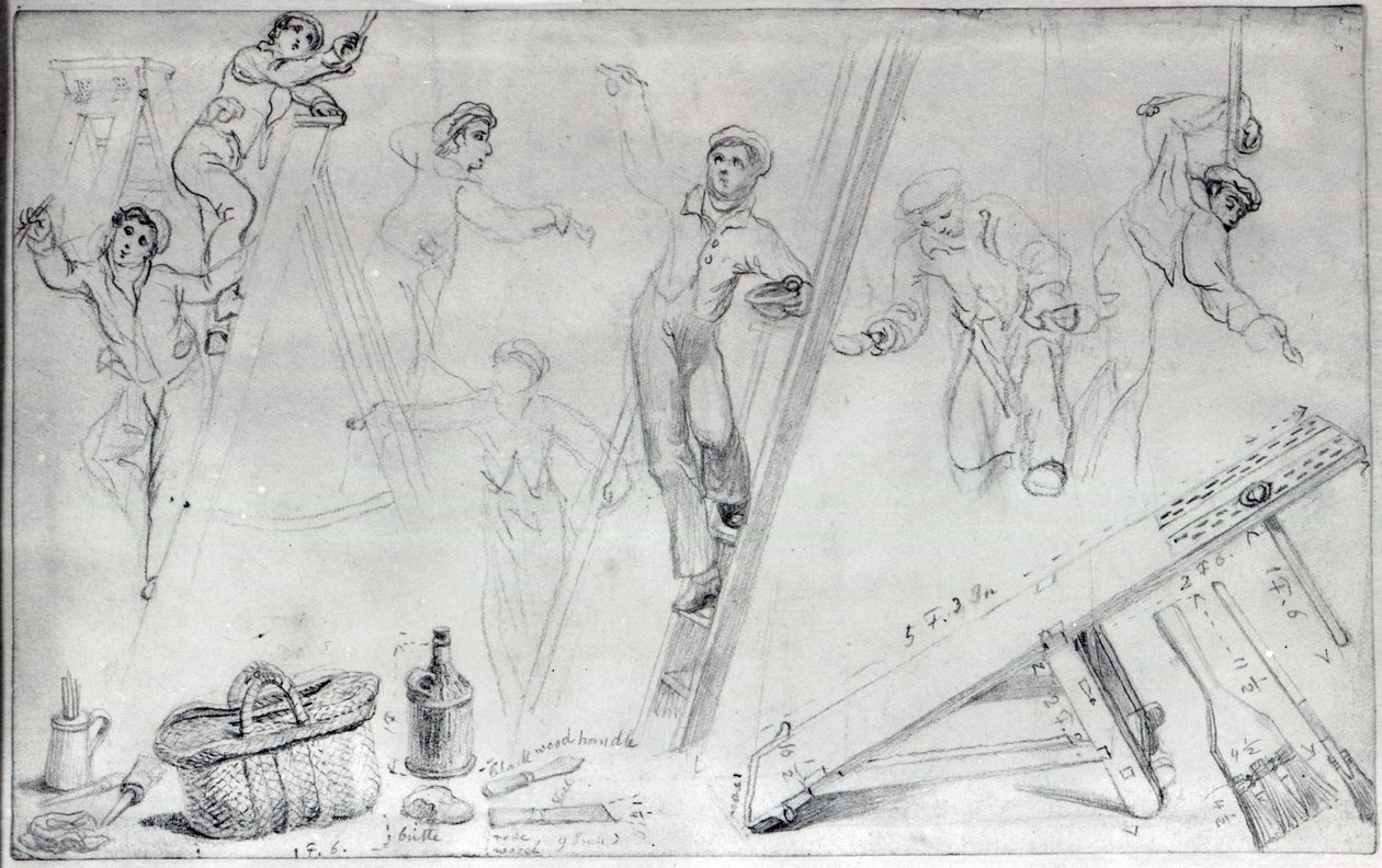 Ilustración de pintura y decoración de George Snr Scharf