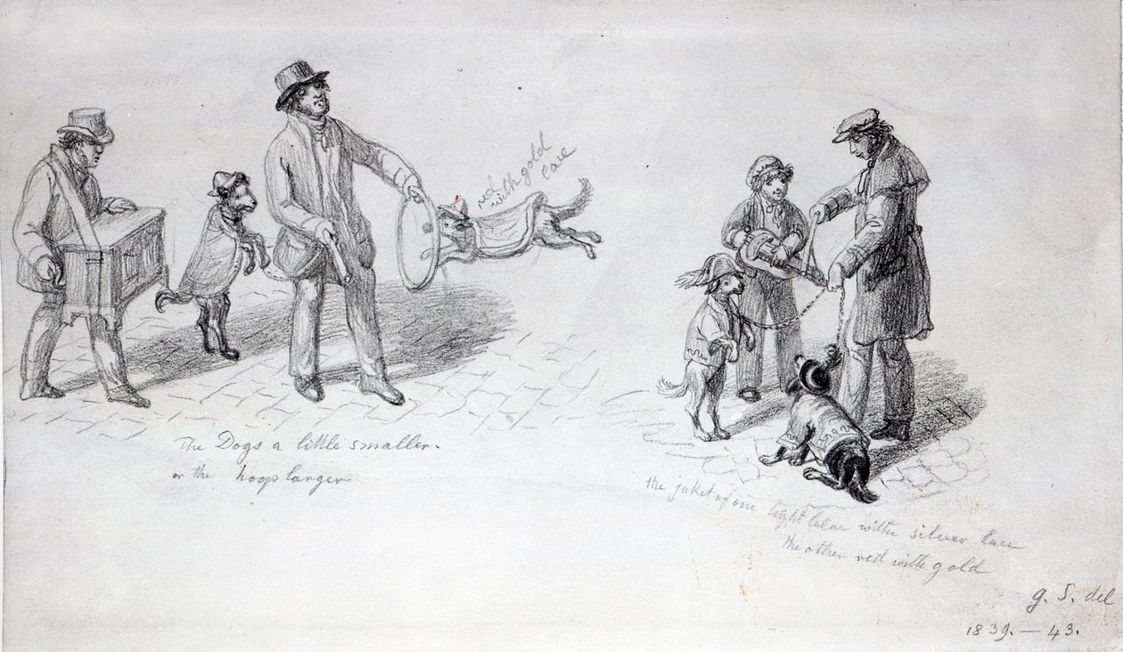 Artistas Callejeros, c.1839-43 de George Snr Scharf