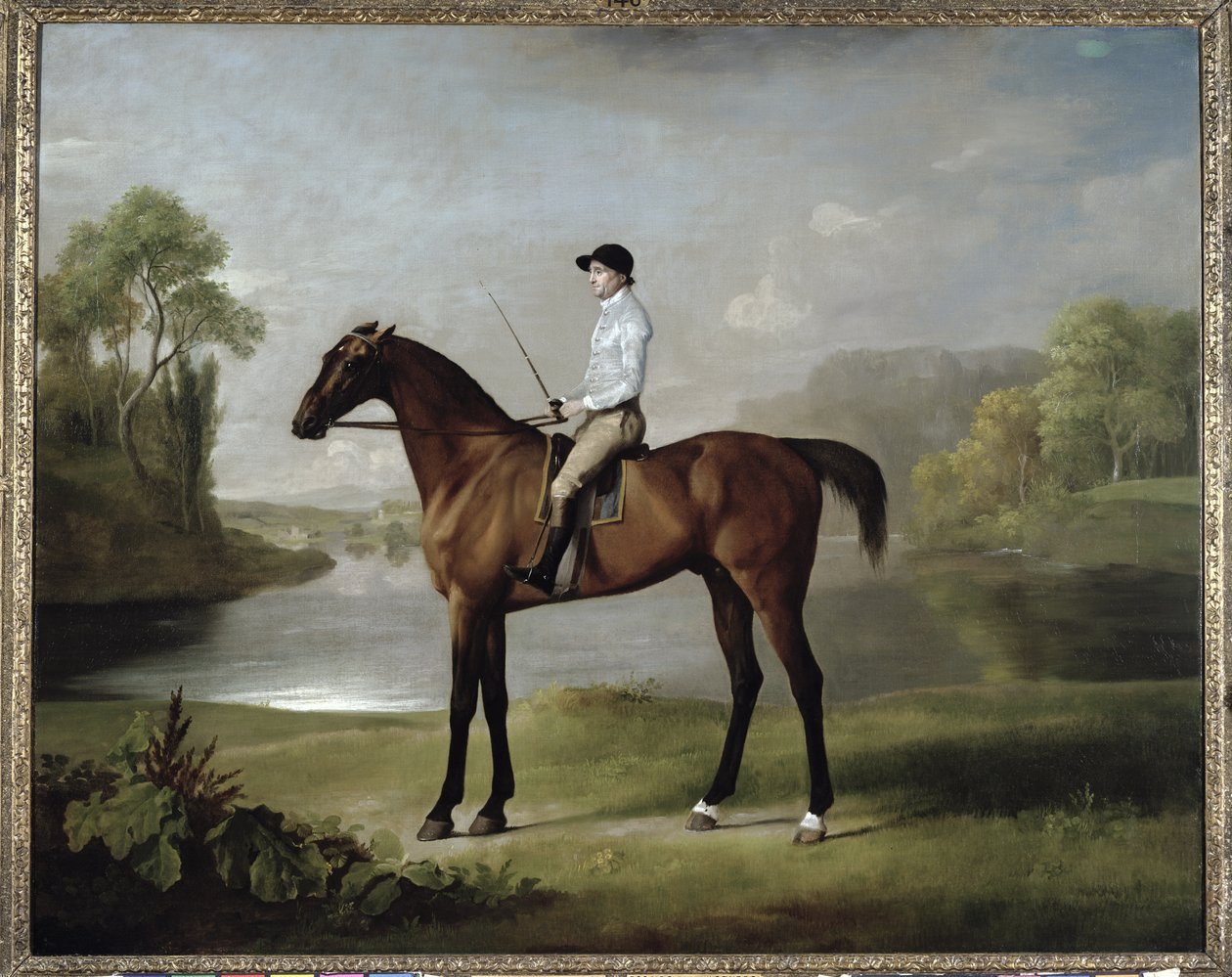 El Scrub del Marqués de Rockingham, con John Singleton montado, 1762 de George Stubbs