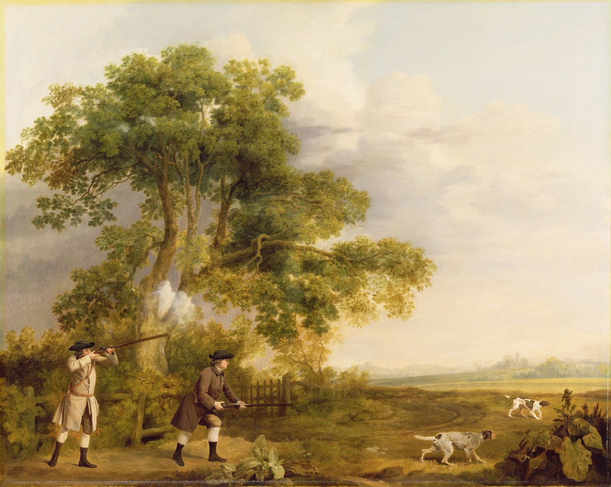 Dos caballeros disparando de George Stubbs