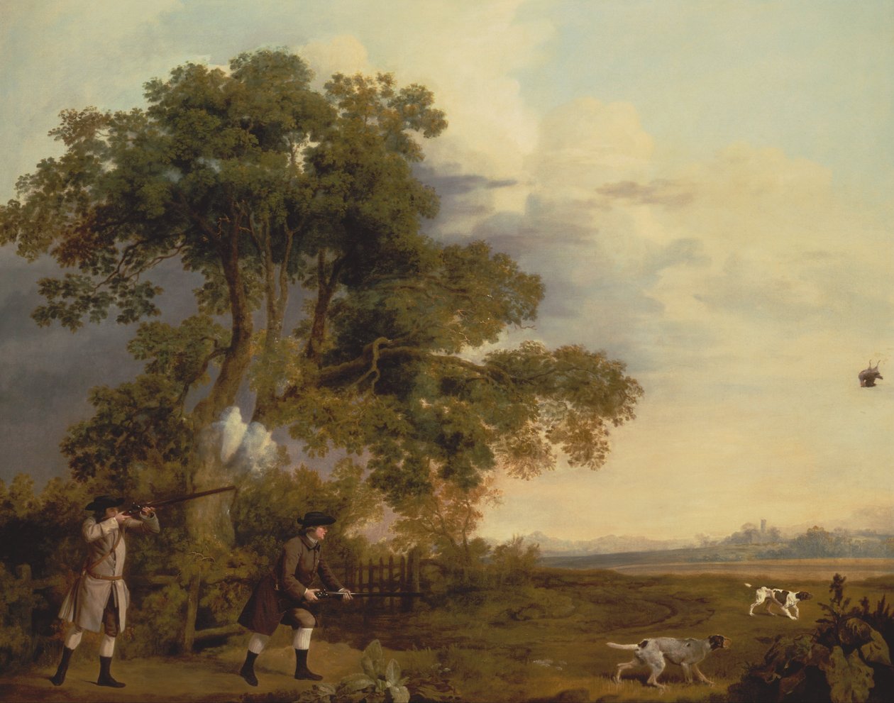 Dos caballeros disparando de George Stubbs