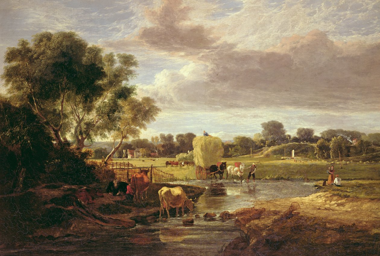 Praderas de Trowse, cerca de Norwich, 1828 de George Vincent