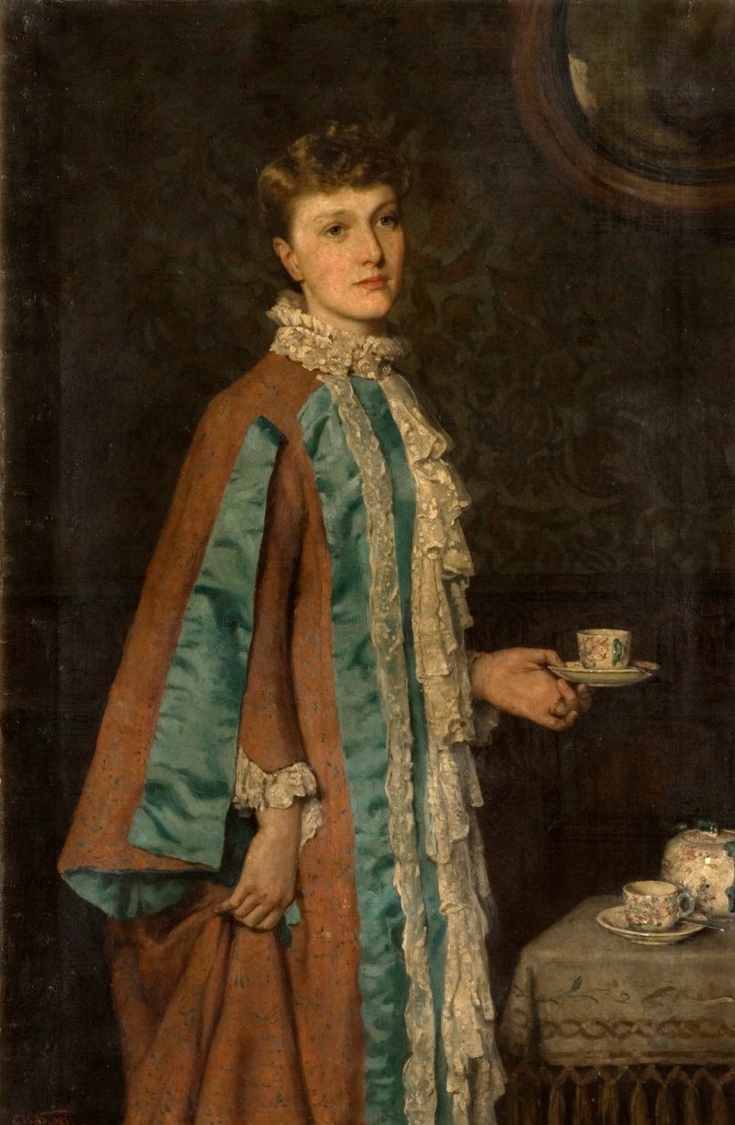 Retrato de la Sra. Clara Rowell, 1884 de George W. Baldry
