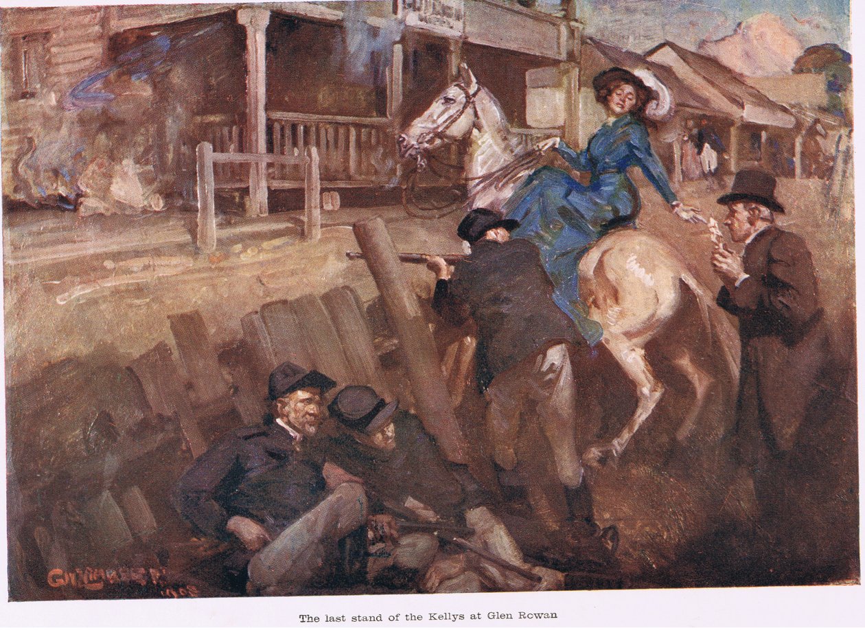 Última resistencia de los Kelly de George Washington Lambert
