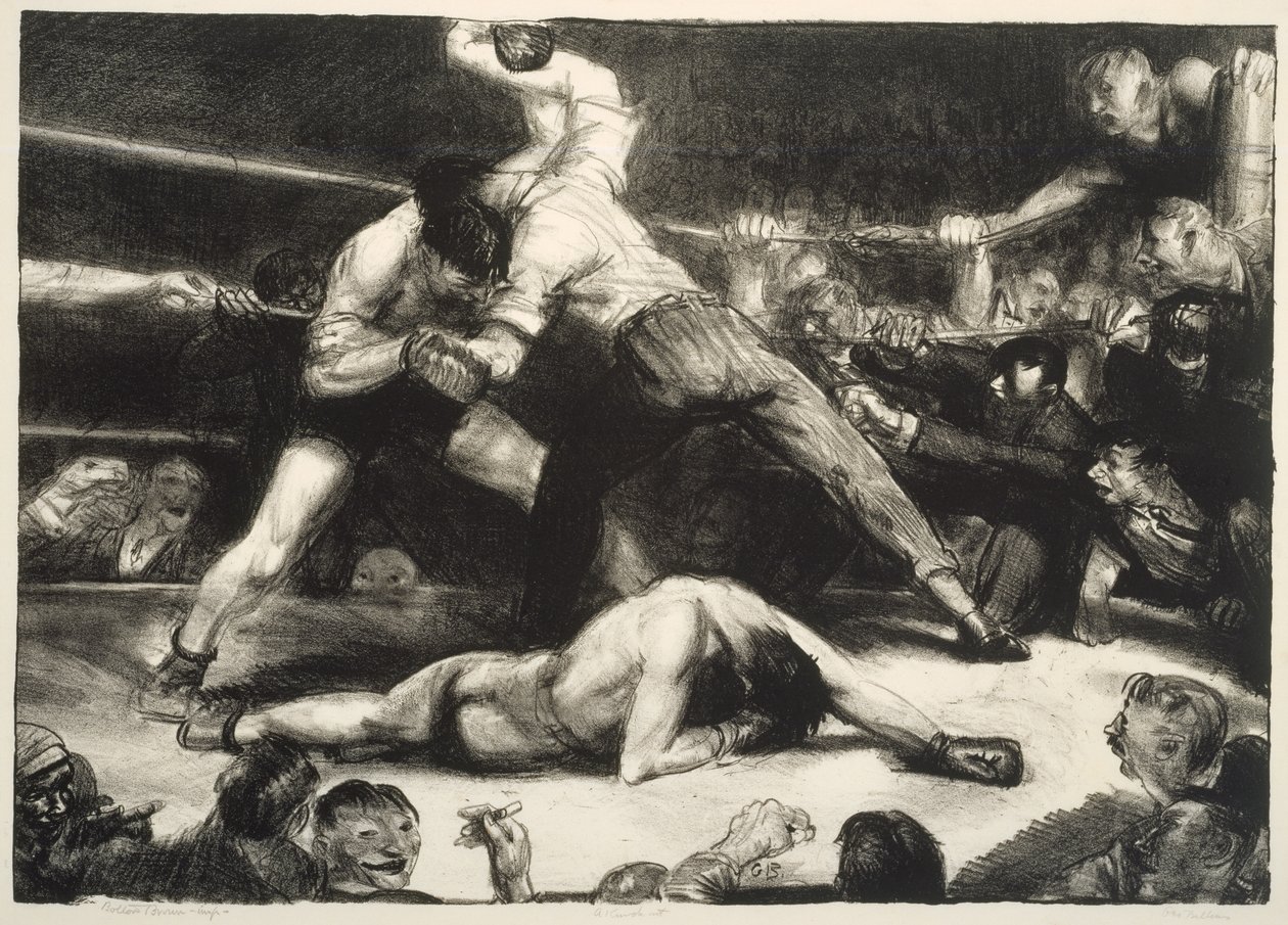 Un nocaut, 1921 de George Wesley Bellows