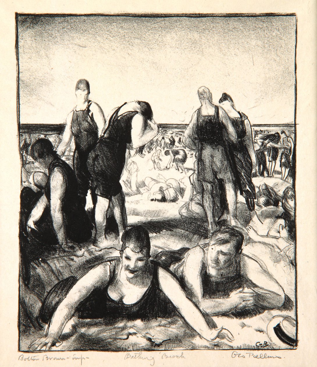 Playa de Baño, 1921 de George Wesley Bellows