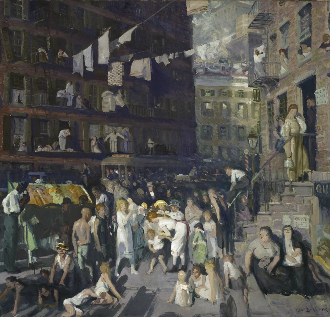 Habitantes del acantilado, 1913 de George Wesley Bellows
