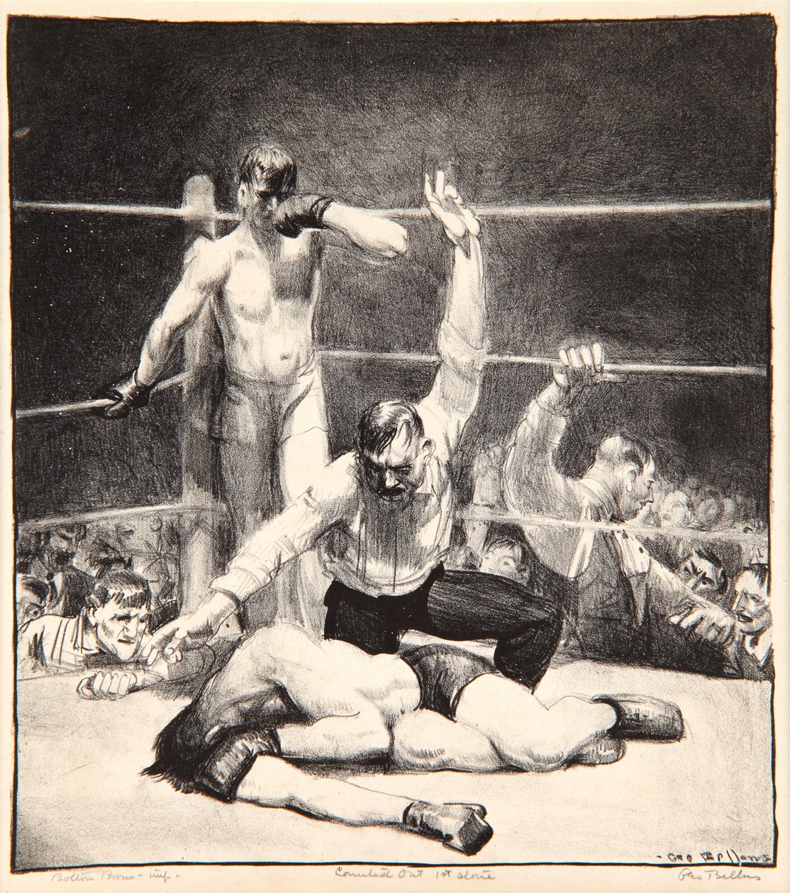 Fuera de combate, 1921 de George Wesley Bellows