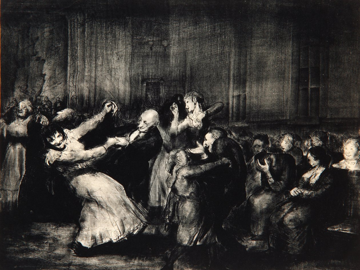Baile en un Manicomio, 1917 de George Wesley Bellows