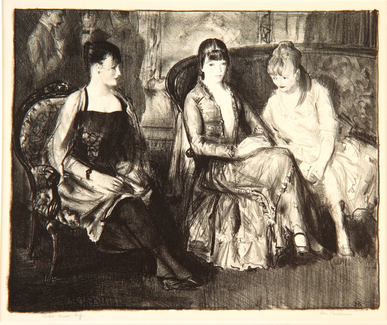 Elsie, Emma y Marjorie, 1921 de George Wesley Bellows