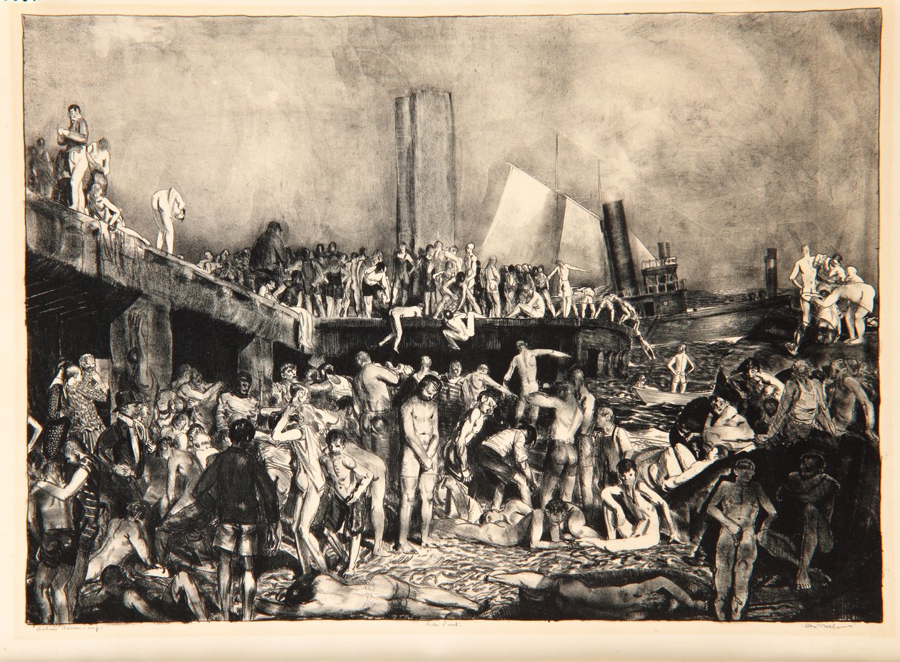 Frente al río, 1923-24 de George Wesley Bellows