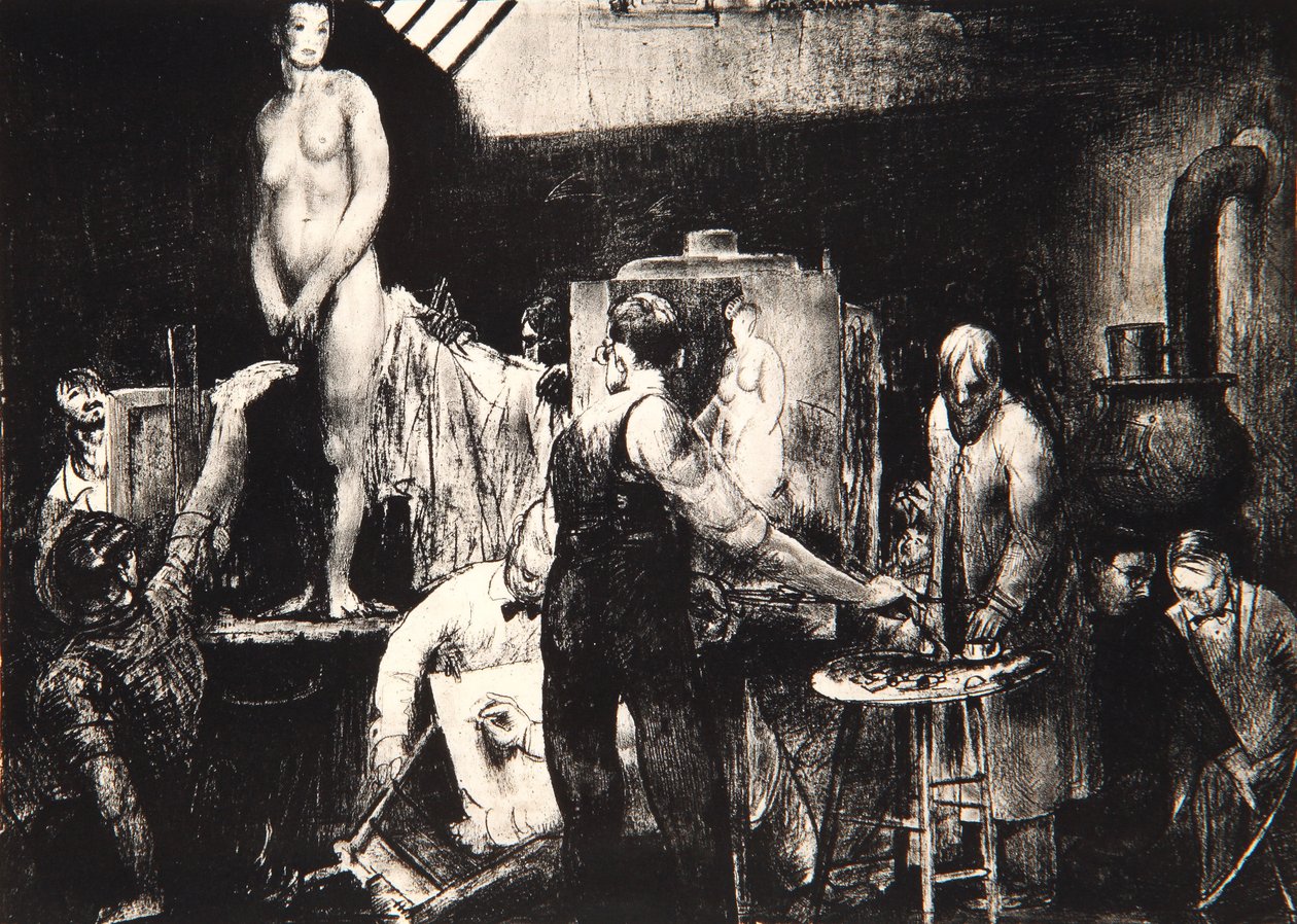 La Clase de Vida, 1917 de George Wesley Bellows