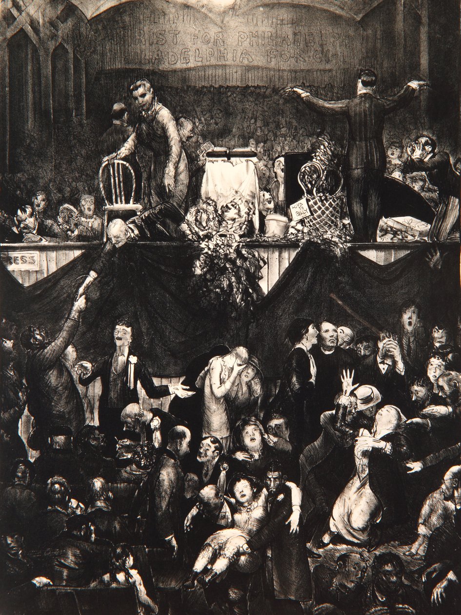 El Camino de Aserrín, 1917 de George Wesley Bellows
