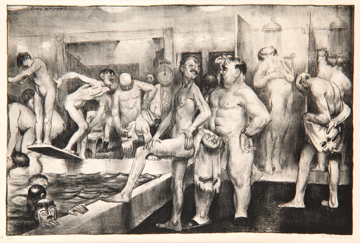 La Ducha, 1917 de George Wesley Bellows