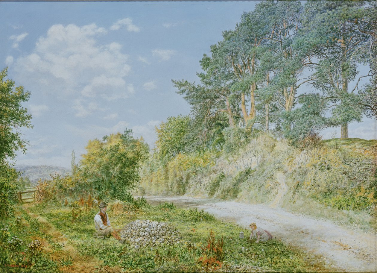 El rompedor de piedras, 1868 de George William Mote