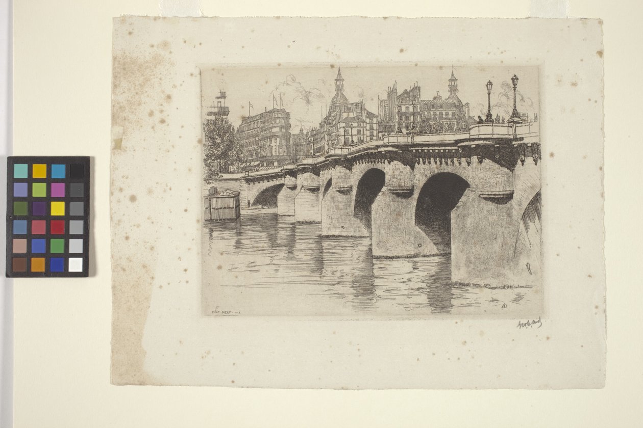 Pont Neuf, nº 2 (tinta) de George Charles Aid