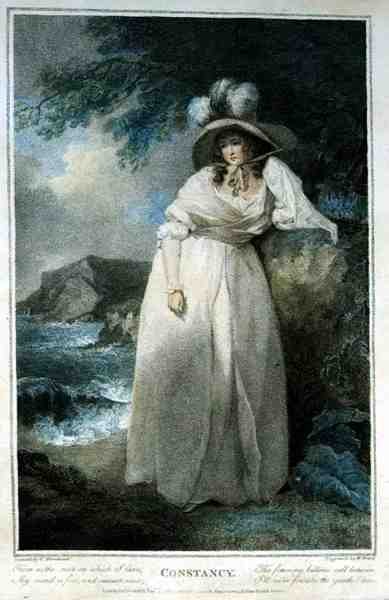 Constancia, grabado por William Ward, publicado por W. Dickinson de George (after) Morland