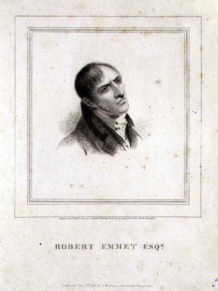 Retrato de Robert Emmet Esq. (1778-1803) grabado por J. Heath, publicado por G. Robinson, Londres de George (after) Petrie