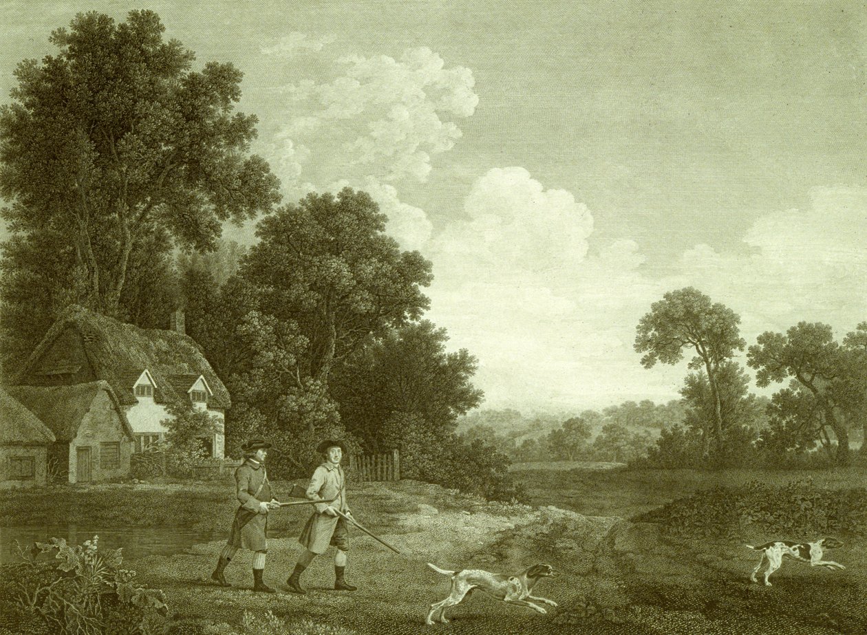 Dos caballeros yendo a cazar, placa 2 de George (after) Stubbs