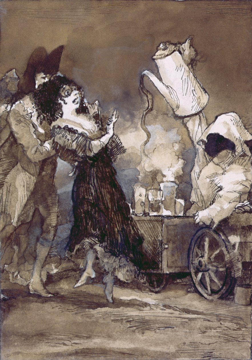 Café con leche caliente (después de Goya) de George Adamson
